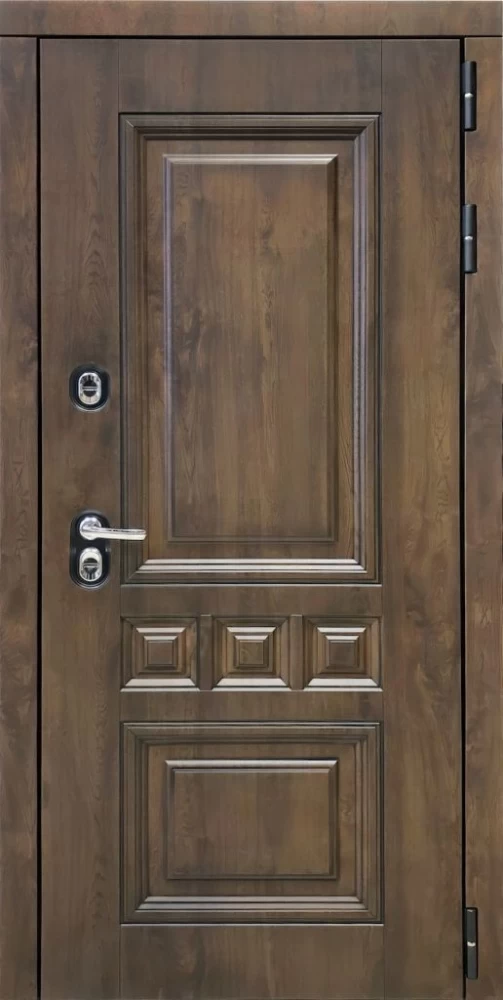 Входная дверь ДвериПРО Аура СБ-1 (лак.черное, 16мм, венге) DPRO195828 внешняя сторона