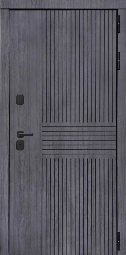 Входная дверь ДвериПРО Берген ФЛ-677 (10мм, белый матовый) DPRO195453 внешняя сторона