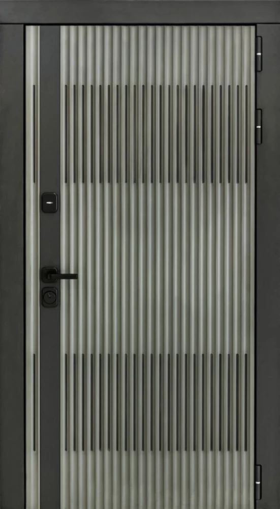 Входная дверь ДвериПРО Elfy ФЛ-659 (12мм, nussbaum+черная патина винорит) DPRO196631 внешняя сторона