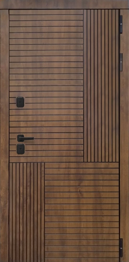 Входная дверь ДвериПРО Авеста Экошпон СБ-3 (16мм, капучино) DPRO195950 внешняя сторона