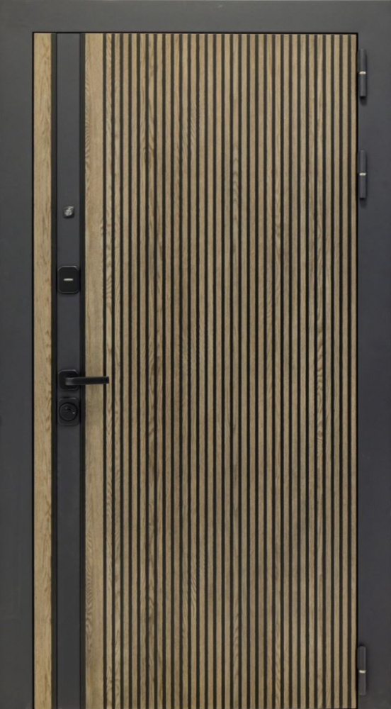 Входная дверь ДвериПРО Rosna ФЛ-291 (Line, 10мм, белый софт) DPRO197970 внешняя сторона